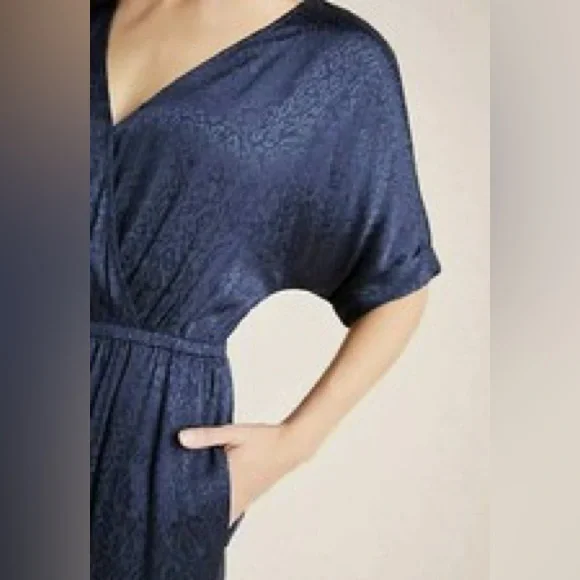 Maeve by Anthropologie Midnight Blue Jumpsuit NWT - Picture 4 of 6